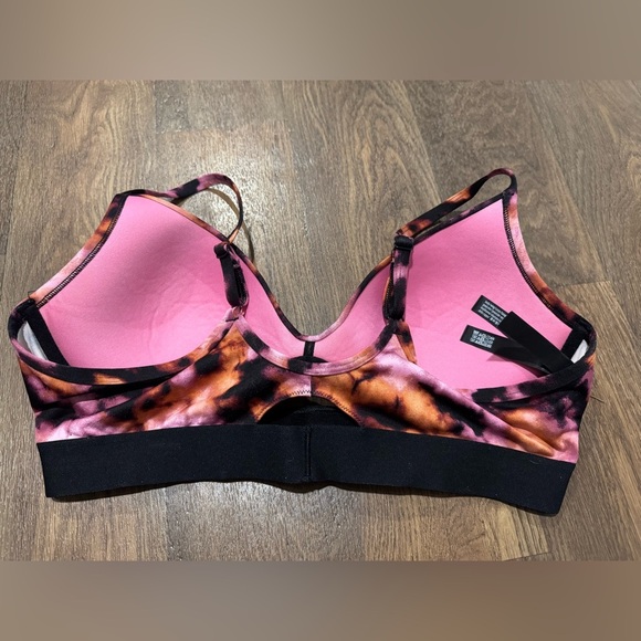 PINK Active Sport High Waist Push Up Bikini Pink Black Tie Dye Size XL - Picture 12 of 15